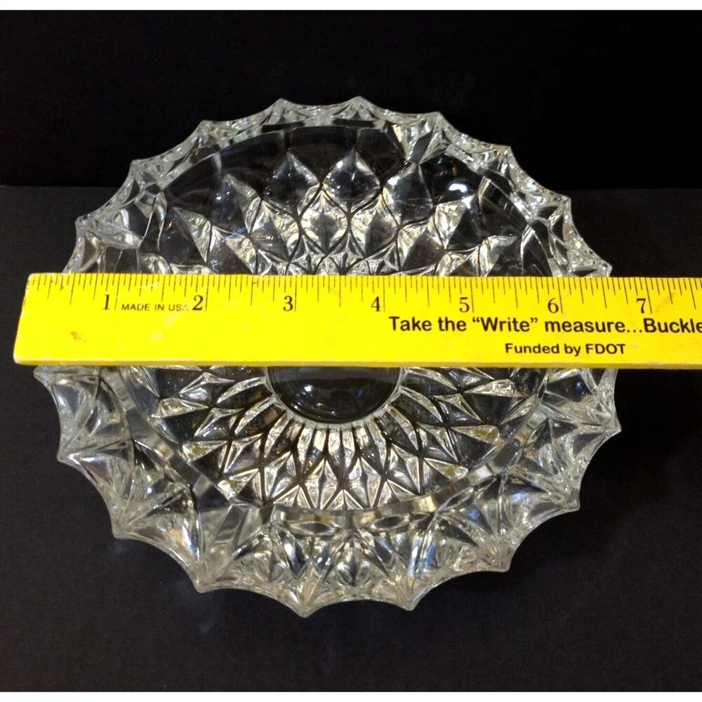 Vintage Clear Crystal Cut Glass 7
